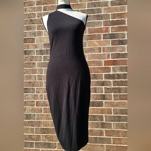 Bailey 44 Black One-Shoulder Bodycon Dress  Size Small